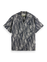 SCOTCH AND SODA Relaxed-Fit Short-Sleeved Tencel AOP Shirt - Gravity NYC
